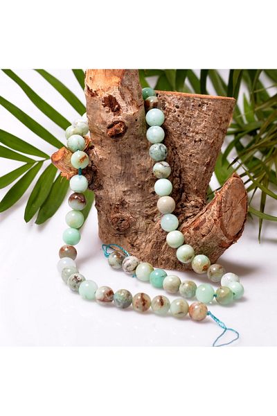 Taş Sandığı Chrysoprase Stone String - 8 mm