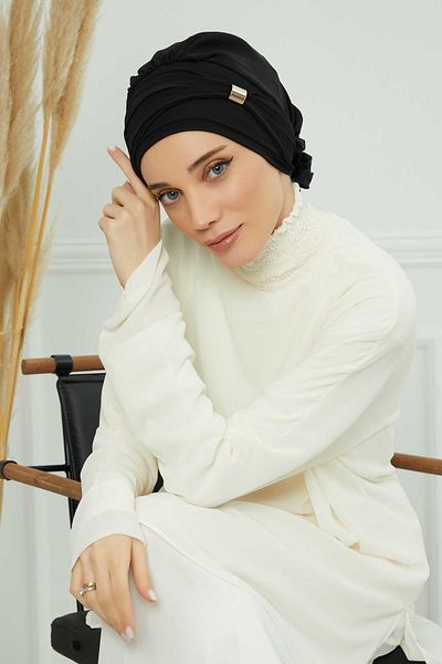 Aisha's Design Ready Chiffon Turban - With Accessories, ht-95s, ht-95s
