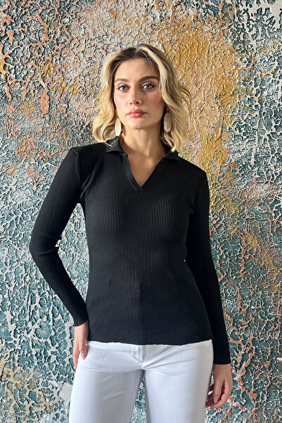 ModaPlaza Women's Polo Sweater 5313