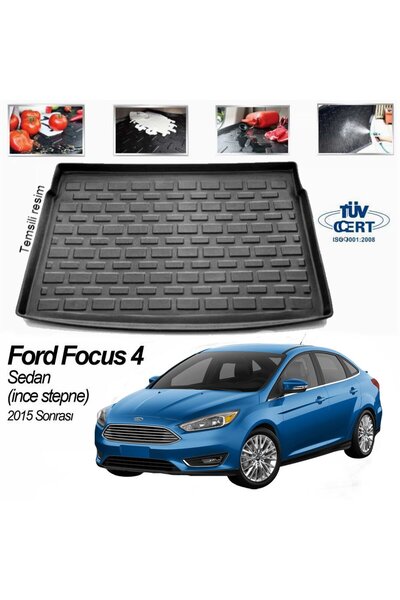 Leader Ford Focus 4 Sedan Bagaj Havuzu Paspası 2016 Sonrası