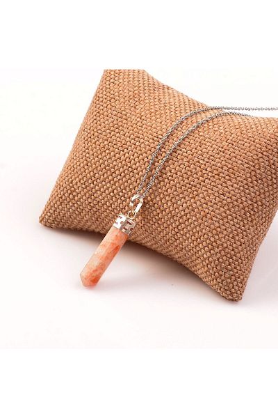 Taş Sandığı Pile Shaped Sun Stone Necklace