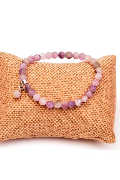 Taş Sandığı Amethyst Stone Bracelet - 6 mm