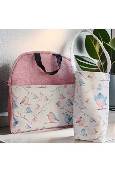 ADUŞKA Aduşka Beslenme Çantası Isı yalıtımlı Su Sızdırmaz Astarlı (kuşlu)