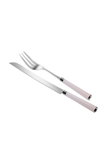 Karaca Freya White 2 Piece Service Set