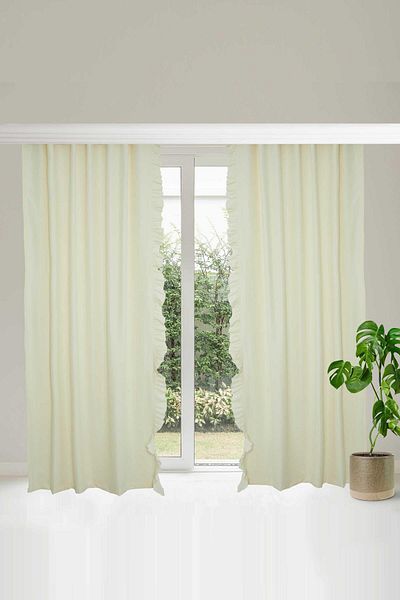 Aisha's Design 245x140 Cm Background Curtain - Ruffle Edge, pr-2