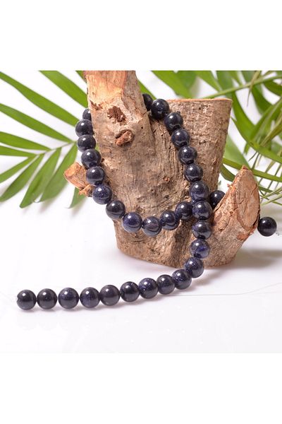 Taş Sandığı Dark Blue Star Stone String - 10 mm