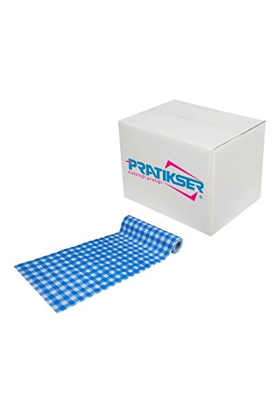 Pratikser مفرش طاولة للاستعمال مرة واحدة أزرق - 100 × 120 سم - 10 قطع / لفة - صندوق