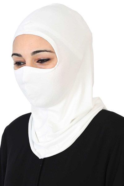 Aisha's Design Combed Cotton Masked Bonnet - Tb-2