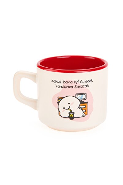 PALTO TASARIM Palto Tasarım Kahve Bana İyi Gelecek Sloganlı Venüs Kupa - Renkli - 195 ml