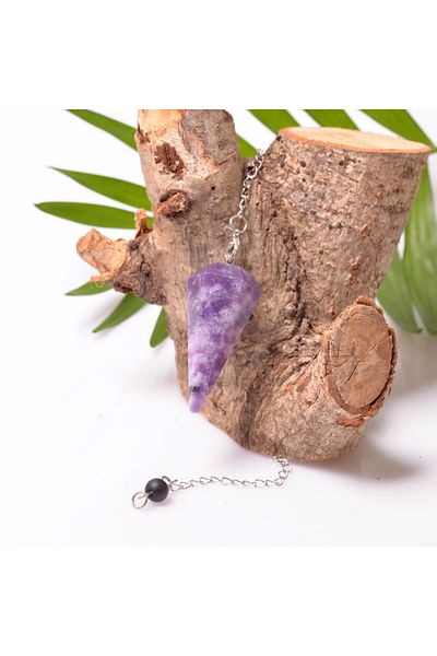 Taş Sandığı Lepidolit Stone Pandula - Pendulum