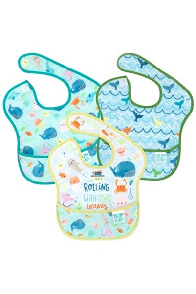 Bumkins Superbib Önlük 3'lü Paket - Rolling With The Waves