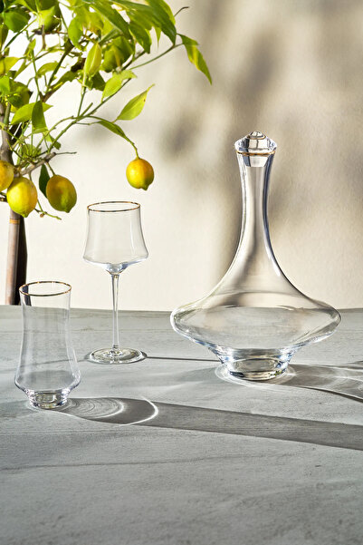 Karaca Saturn 25 Piece 12 Person Glass Set Gold