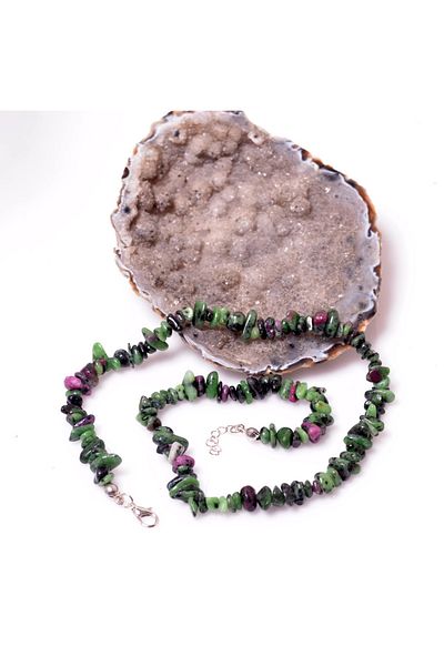 Taş Sandığı Anyolite Stone Broken Stone Necklace