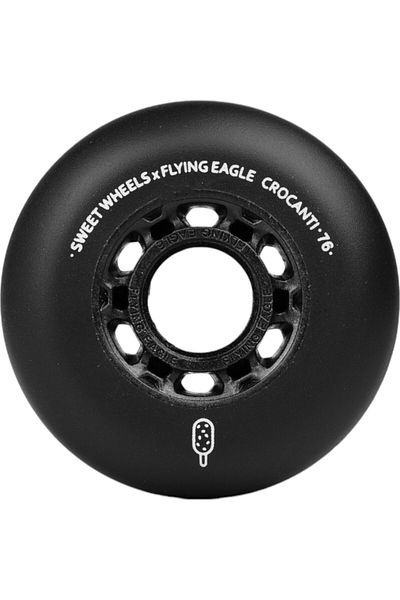 Flying Eagle Fe Crocanti Blk 76mm Skate Wheel Set of 8