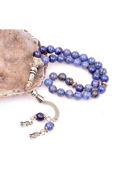 Taş Sandığı Dumortierite Stone Rosary (8 Mm)