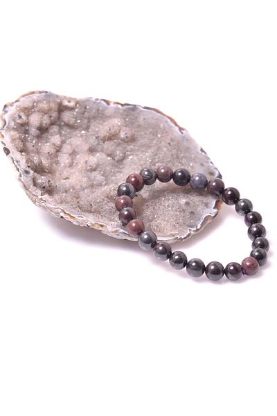Taş Sandığı Sugilit Stone Bracelet - 8 Mm Dark Color