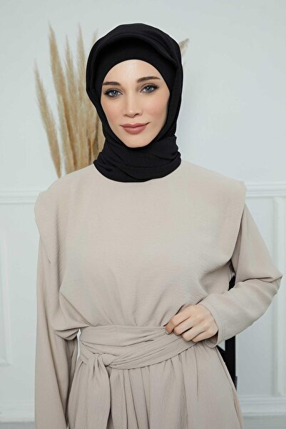 Aisha's Design Aerobin Shawl with Visor, Ss-1A, Black