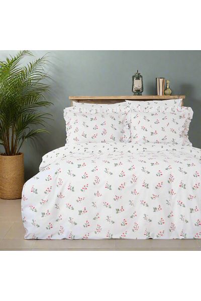 Karaca Home Silvie, 100% Turkish Cotton Duvet Cover Set, Double, Multi