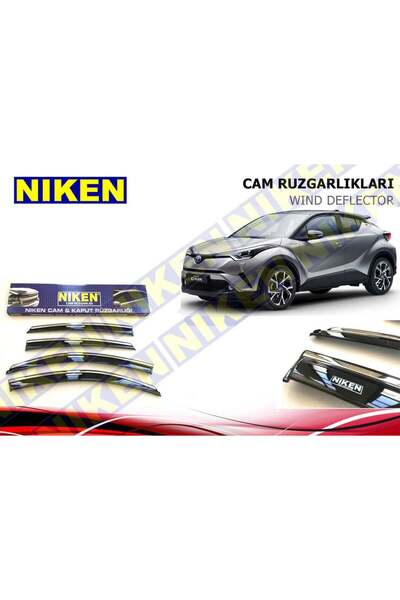 Niken Toyota Chr 2018- Kromlu Cam Rüzgarlığı Ön Arka Takım