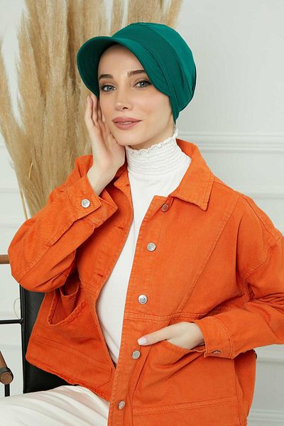 Aisha's Design قبعة قطنية ممشطة مطبوعة على شكل عظمة - b-73