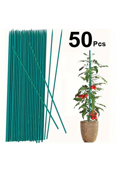 Choice L 50Pcs 50pcs Heavy-Duty Garden Stakes - Plant Support Structures for Outdoor and Indoor Use, Weathe