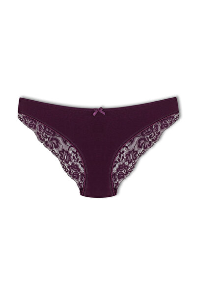 HNX 7-панельні бавовняні трусики з напівмережевою задньою частиною для жінок