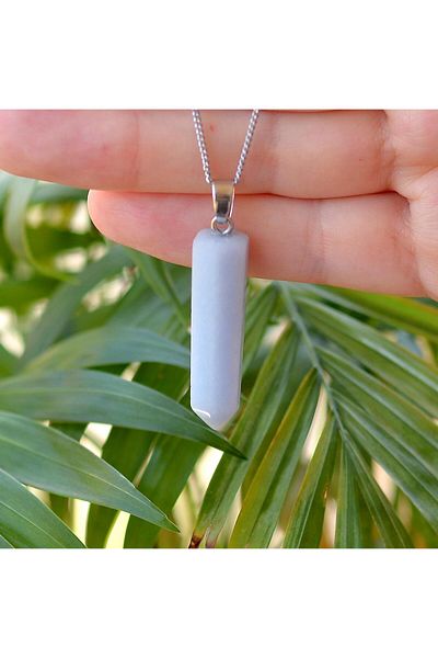 Taş Sandığı Angel Stone Necklace - Angelite Stone