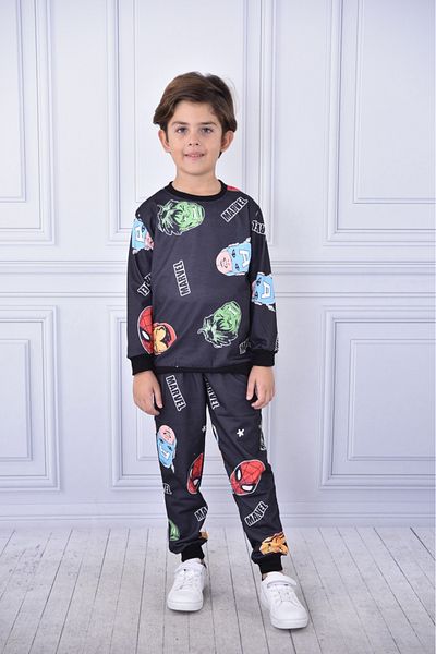 MAXI DRY Long Sleeve Double Suit, Marvel Print, 2-8 Years