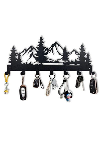 Choice TY-048 Ddpnkl حامل مفاتيح معدني جميل على شكل غابة جبلية، خطافات جدارية...