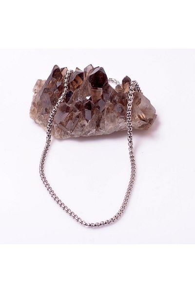 Taş Sandığı 2.5 mm Interlaced 60 cm Steel Necklace