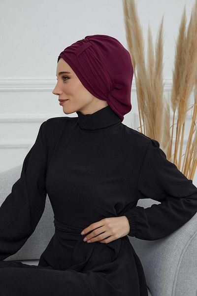 Aisha's Design عمامة شيفون مطوية - جاهزة، HT-107، HT-107