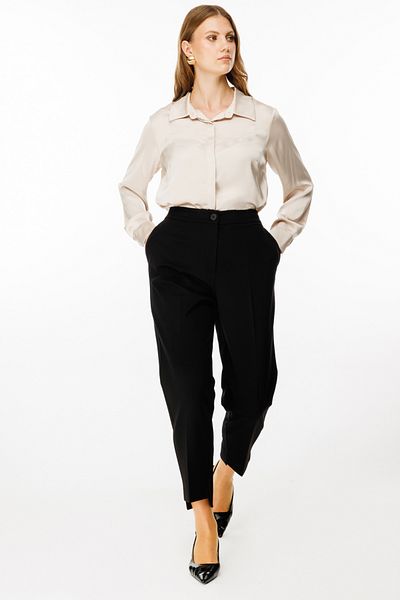 Ekol Lycra Large Size Trousers with Elastic Waist