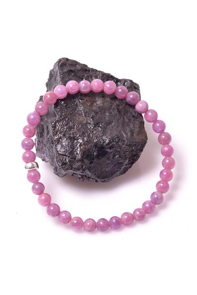 Taş Sandığı Ruby Stone Bracelet - 5 Mm