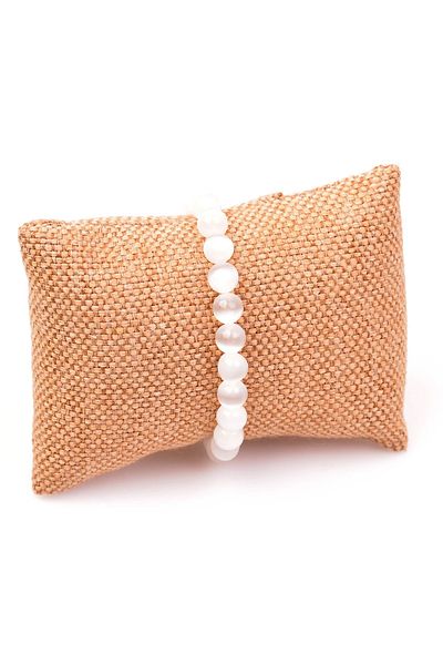 Taş Sandığı Selenite Stone Bracelet - 8 Mm
