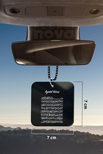 Pleksinova Ayetel Kürsi Araba Süsü Dikiz Aynası Süsü Araba Süsü