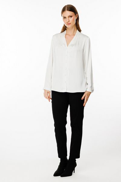 Ekol Plus Size Satin Blouse