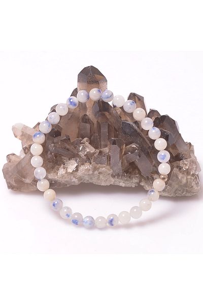 Taş Sandığı Azurite Stone Raindrop Bracelet - 6 mm