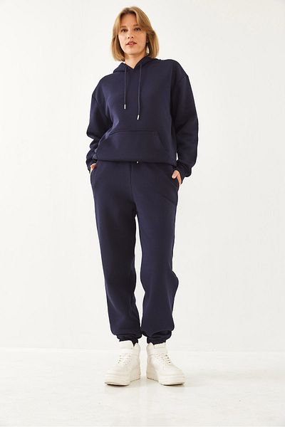 Bianco Lucci Kangaroo Colored Hooded Women's Set - Mbhs014 60601014
