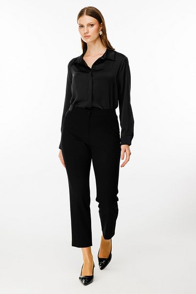 Ekol Ornamental Pocket Waist Elastic Trousers