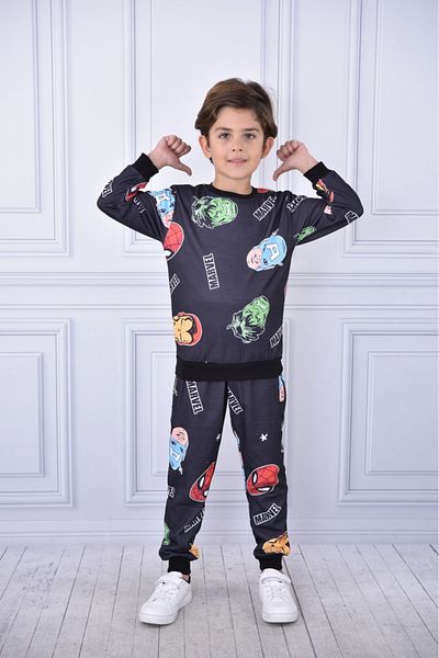 MAXI DRY Long Sleeve Double Suit, Marvel Print, 2-8 Years