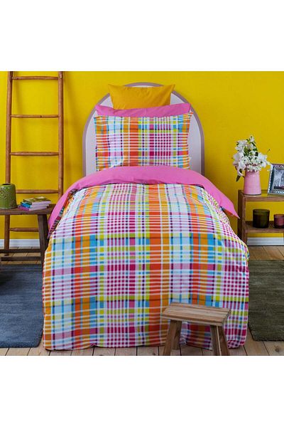 Karaca Home Young Mannox Orange Single 100% Cotton Duvet Cover Set