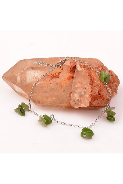 Taş Sandığı Jade Stone Bracelet – With Non-Tarnish Chain