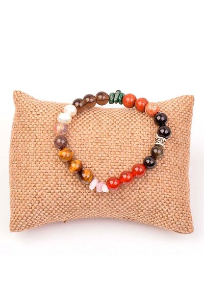 Taş Sandığı 8 mm Capricorn Jewelled Bracelet
