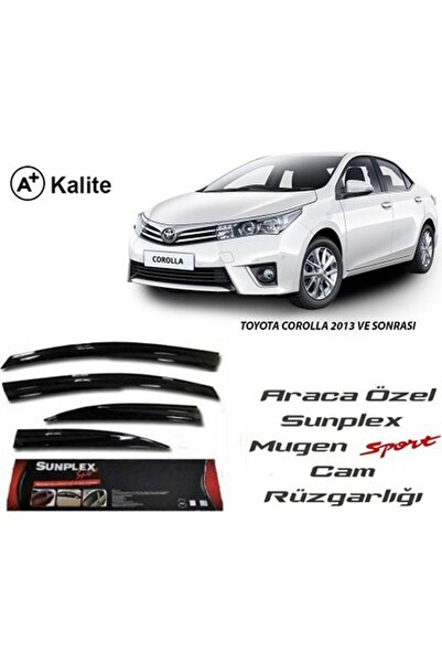 SUNPLEX Toyota Corolla Cam Rüzgarlığı Mugen Tip 2013-2018
