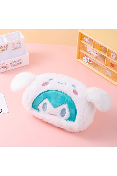 Choice C Hatsune Miku Plush Pencil Case New Cute Miku Animal Cos Soft Plush Pen Bag Large Capacity Pen Pou.
