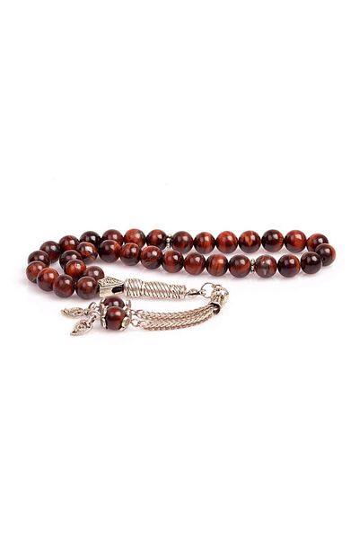 Taş Sandığı 6 Mm Red Tiger Eye Stone Rosary