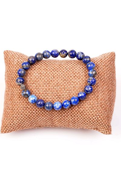 Taş Sandığı Lapis Lazuli Stone Bracelet - 8 Mm