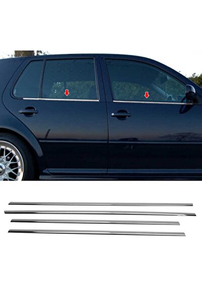 Niken Volkswagen Golf 4 Cam Çıtası Alt Kromu Nikelajı