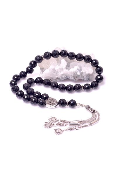 Taş Sandığı Onyx Stone Rosary - 10 mm Facet Cut