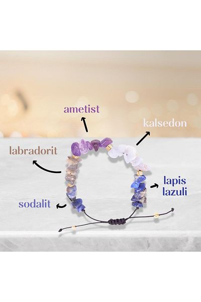Taş Sandığı Sagittarius Natural Stone Bracelet - Adjustable